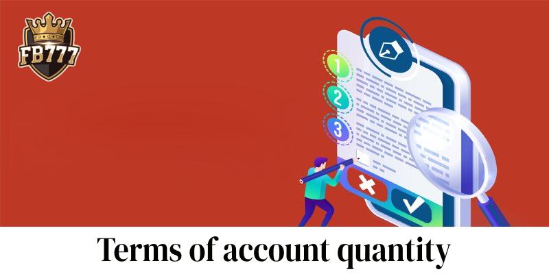 Terms of account quantity